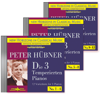 Peter Hübner - Die 3 Temp. Pianos - Var. 1 – 12 · 3 CDs