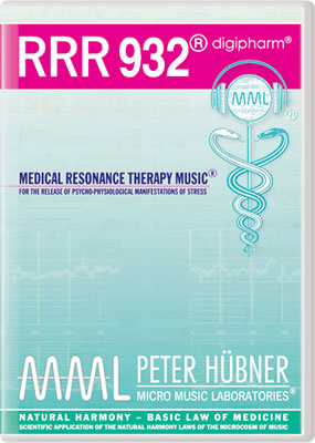 Peter Hübner - Medizinische Resonanz Therapie Musik<sup>®</sup> - RRR 932