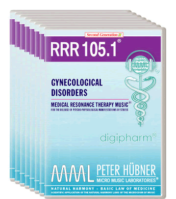 Peter Hübner - Medical Resonance Therapy Music<sup>®</sup> - RRR 105 Gynecological Disorders No. 1-8