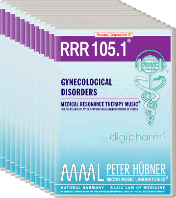 Peter Hübner - Medical Resonance Therapy Music<sup>®</sup> - RRR 105 Gynecological Disorders No. 1-12