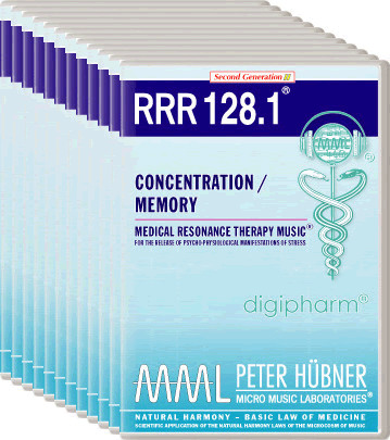 Peter Hübner - Medical Resonance Therapy Music<sup>®</sup> - RRR 128 Concentration / Memory No. 1-12