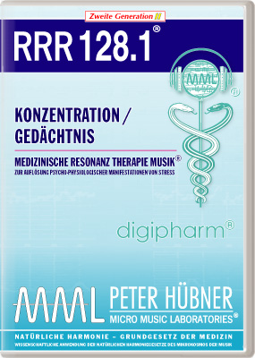 Peter Hübner - Medizinische Resonanz Therapie Musik<sup>®</sup> - RRR 128 Konzentration / Gedächtnis Nr. 1