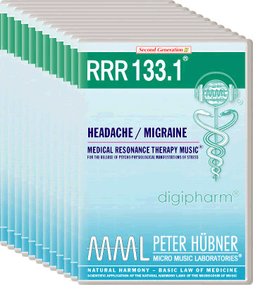 Peter Hübner - Medical Resonance Therapy Music<sup>®</sup> - RRR 133 Headache / Migraine No. 1-12