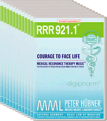 Peter Hübner - Medical Resonance Therapy Music<sup>®</sup> - RRR 921 Courage to Face Life • No. 1-12