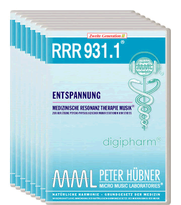 Peter Hübner - Medizinische Resonanz Therapie Musik<sup>®</sup> - RRR 931 Entspannung • Nr. 1-8
