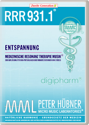 Peter Hübner - Medizinische Resonanz Therapie Musik<sup>®</sup> - RRR 931 Entspannung • Nr. 1
