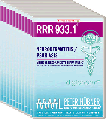 Peter Hübner - Medical Resonance Therapy Music<sup>®</sup> - RRR 933 Neurodermatitis / Psoriasis • No. 1-12