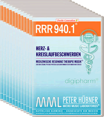 Peter Hübner - Medizinische Resonanz Therapie Musik<sup>®</sup> - RRR 940 Herz- und Kreislaufstörungen • Nr. 1-12