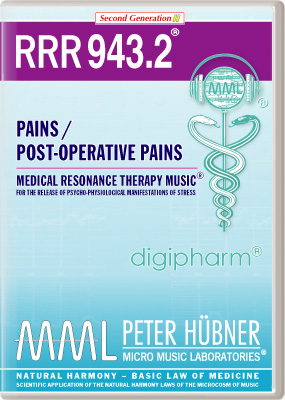 Peter Hübner - Medical Resonance Therapy Music<sup>®</sup> - RRR 943 Pains / Post-Operative Pains No. 2