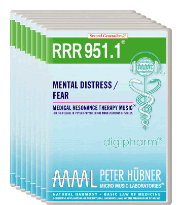 Peter Hübner - Medical Resonance Therapy Music<sup>®</sup> - RRR 951 Mental Distress / Fear No. 1-8
