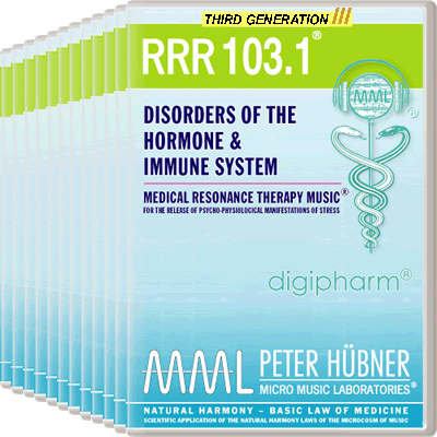 Peter Hübner - Medical Resonance Therapy Music<sup>®</sup> - RRR 103 Disorders of the Hormone & Immune System No. 1-12