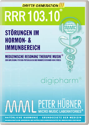 Peter Hübner - Medizinische Resonanz Therapie Musik<sup>®</sup> - RRR 103 Störungen im Hormon- & Immunsystem Nr. 10