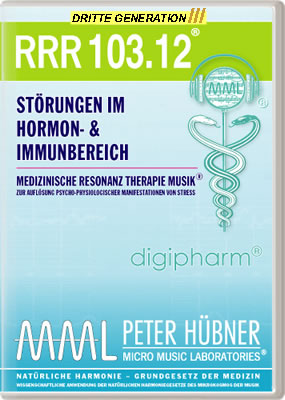Peter Hübner - Medizinische Resonanz Therapie Musik<sup>®</sup> - RRR 103 Störungen im Hormon- & Immunsystem Nr. 12