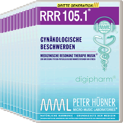 Peter Hübner - Medizinische Resonanz Therapie Musik<sup>®</sup> - RRR 105 Gynäkologische Beschwerden Nr. 1-12