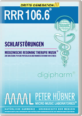 Peter Hübner - Medizinische Resonanz Therapie Musik<sup>®</sup> - RRR 106 Schlafstörungen Nr. 6