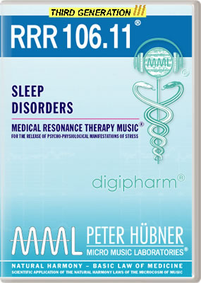 Peter Hübner - Medical Resonance Therapy Music<sup>®</sup> - RRR 106 Sleep Disorders No. 11
