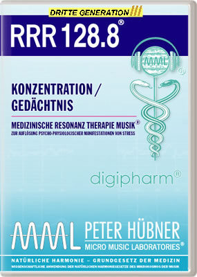Peter Hübner - Medizinische Resonanz Therapie Musik<sup>®</sup> - RRR 128 Konzentration / Gedächtnis Nr. 8