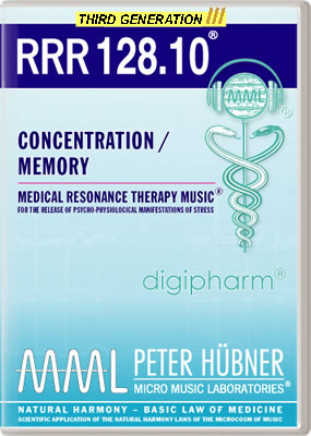 Peter Hübner - Medical Resonance Therapy Music<sup>®</sup> - RRR 128 Concentration / Memory No. 10