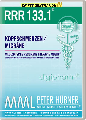 Peter Hübner - Medizinische Resonanz Therapie Musik<sup>®</sup> - RRR 133 Kopfschmerzen / Migräne Nr. 1