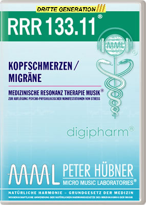 Peter Hübner - Medizinische Resonanz Therapie Musik<sup>®</sup> - RRR 133 Kopfschmerzen / Migräne Nr. 11