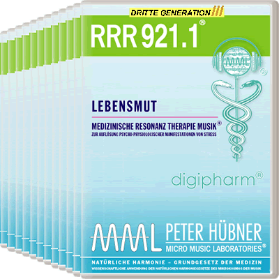 Peter Hübner - Medizinische Resonanz Therapie Musik<sup>®</sup> - RRR 921 Lebensmut Nr. 1-12