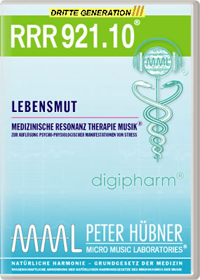 Peter Hübner - Medizinische Resonanz Therapie Musik<sup>®</sup> - RRR 921 Lebensmut Nr. 10