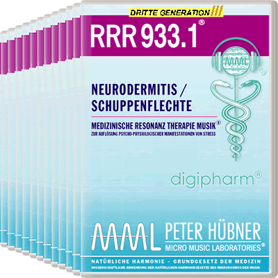 Peter Hübner - Medizinische Resonanz Therapie Musik<sup>®</sup> - RRR 933 Neurodermitis / Schuppenflechte Nr. 1-12