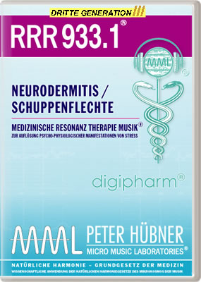 Peter Hübner - Medizinische Resonanz Therapie Musik<sup>®</sup> - RRR 933 Neurodermitis / Schuppenflechte Nr. 1