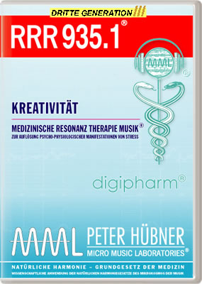 Peter Hübner - Medizinische Resonanz Therapie Musik<sup>®</sup> - RRR 935 Kreativität Nr. 1