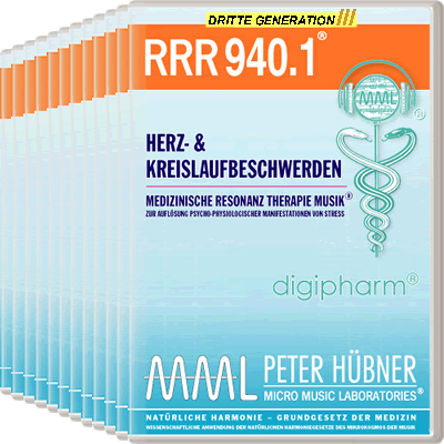Peter Hübner - Medizinische Resonanz Therapie Musik<sup>®</sup> - RRR 940 Herz- und Kreislaufstörungen Nr. 1-12