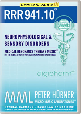 Peter Hübner - Medical Resonance Therapy Music<sup>®</sup> - RRR 941 Neurophysiological & Sensory Disorders No. 10
