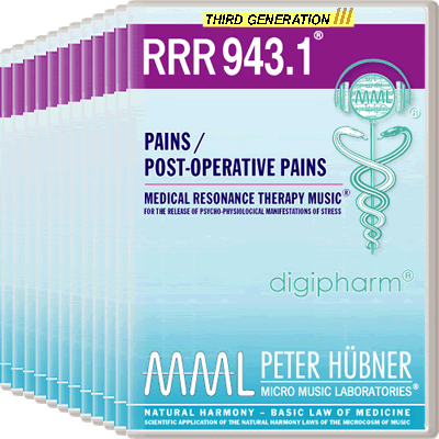 Peter Hübner - Medical Resonance Therapy Music<sup>®</sup> - RRR 943 Pains / Post-Operative Pains No. 1-12