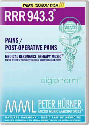 Peter Hübner - Medical Resonance Therapy Music<sup>®</sup> - RRR 943 Pains / Post-Operative Pains No. 3