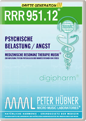 Peter Hübner - Medizinische Resonanz Therapie Musik<sup>®</sup> - RRR 951 Psychische Belastung / Angst Nr. 12
