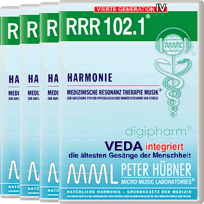Peter Hübner - Medizinische Resonanz Therapie Musik<sup>®</sup> - RRR 102 Harmonie Nr. 1-4