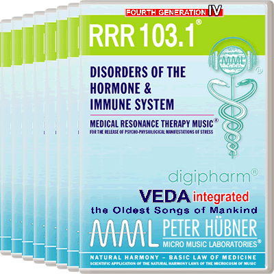Peter Hübner - Medical Resonance Therapy Music<sup>®</sup> - RRR 103 Disorders of the Hormone & Immune System No. 1-8
