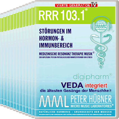 Peter Hübner - Medizinische Resonanz Therapie Musik<sup>®</sup> - RRR 103 Störungen im Hormon- & Immunsystem Nr. 1-12