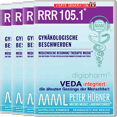 Peter Hübner - Medizinische Resonanz Therapie Musik<sup>®</sup> - RRR 105 Gynäkologische Beschwerden Nr. 1-4