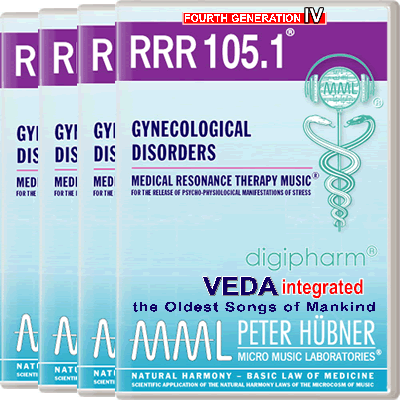 Peter Hübner - Medical Resonance Therapy Music<sup>®</sup> - RRR 105 Gynecological Disorders No. 1-4