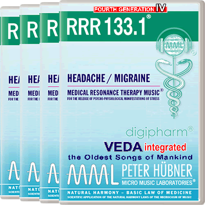 Peter Hübner - Medical Resonance Therapy Music<sup>®</sup> - RRR 133 Headache / Migraine No. 1-4