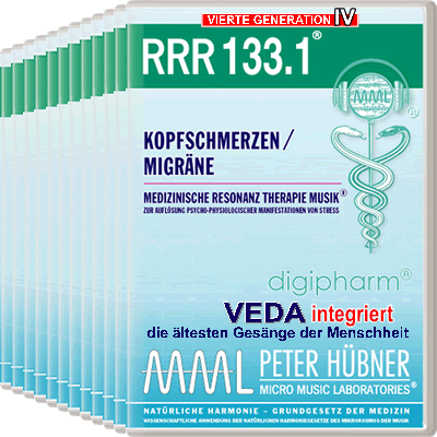 Peter Hübner - Medizinische Resonanz Therapie Musik<sup>®</sup> - RRR 133 Kopfschmerzen / Migräne Nr. 1-12