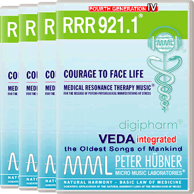 Peter Hübner - Medical Resonance Therapy Music<sup>®</sup> - RRR 921 Courage to Face Life No. 1-4