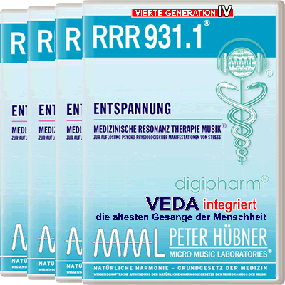 Peter Hübner - Medizinische Resonanz Therapie Musik<sup>®</sup> - RRR 931 Entspannung Nr. 1-4