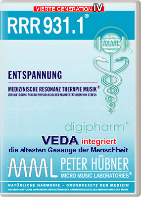 Peter Hübner - Medizinische Resonanz Therapie Musik<sup>®</sup> - RRR 931 Entspannung • Nr. 1