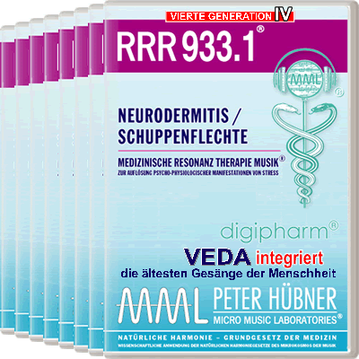 Peter Hübner - Medizinische Resonanz Therapie Musik<sup>®</sup> - RRR 933 Neurodermitis / Schuppenflechte Nr. 1-8