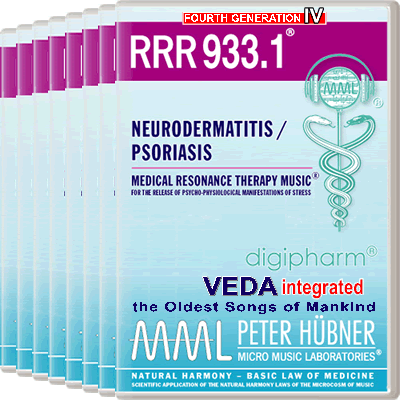 Peter Hübner - Medical Resonance Therapy Music<sup>®</sup> - RRR 933 Neurodermatitis / Psoriasis No. 1-8