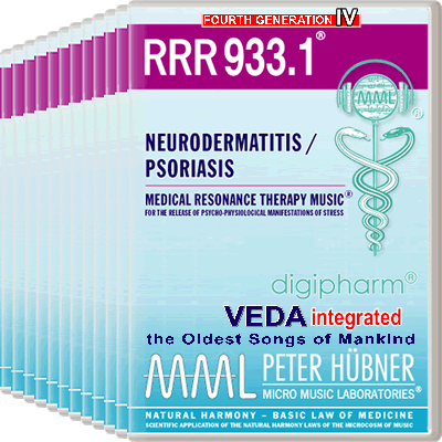 Peter Hübner - Medical Resonance Therapy Music<sup>®</sup> - RRR 933 Neurodermatitis / Psoriasis No. 1-12