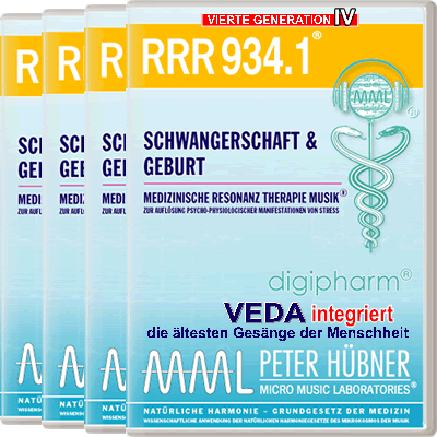 Peter Hübner - Medizinische Resonanz Therapie Musik<sup>®</sup> - RRR 934 Schwangerschaft & Geburt Nr. 1-4