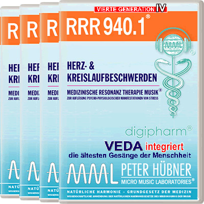 Peter Hübner - Medizinische Resonanz Therapie Musik<sup>®</sup> - RRR 940 Herz- und Kreislaufstörungen Nr. 1-4