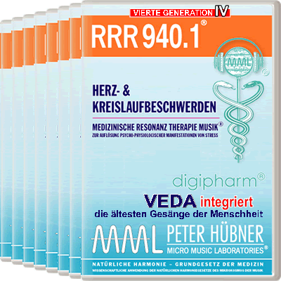 Peter Hübner - Medizinische Resonanz Therapie Musik<sup>®</sup> - RRR 940 Herz- und Kreislaufstörungen Nr. 1-8